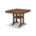 POLYWOOD® Nautical Trestle 37" Dining Table Plastic in Brown | 29 H x 38.5 W x 38.5 D in | Outdoor Dining | Wayfair PL81-T2L1TE