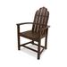 Trex Outdoor Cape Cod Adirondack Dining Chair Plastic/Resin in Brown | 39.5 H x 24.75 W x 24 D in | Wayfair TXADD200SC