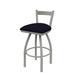 Holland Bar Stool 821 Catalina Low Back Swivel Bar Stool Upholstered/Metal in Gray | 34 H x 18 W x 18 D in | Wayfair 82125AN002