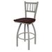 Holland Bar Stool Contessa Swivel Solid Wood Counter, Bar & Extra Tall Stool Wood/Metal in Gray | 39 H x 16 D in | Wayfair 81025ANDCMpl