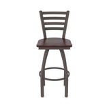 Holland Bar Stool Jackie Swivel Stool Wood/Metal in Brown | 39 H x 18 W x 18 D in | Wayfair 41025BZDCMpl