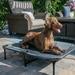 Lucky Dog Elevated Cot Polyester in Gray | 7.5 H x 22.4 W x 35.2 D in | Wayfair CMB10136-ZE0310