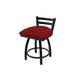 Holland Bar Stool Jackie Metal Vanity Stool Polyester/Upholstered/Metal in Red/Blue/Black | 17 W x 17 D in | Wayfair 41118BW016