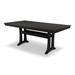 Trex Outdoor Farmhouse Trestle 37" x 72" Dining Table Wood in Black | 29 H x 72.25 W x 37.75 D in | Wayfair TXPL83-T1L1CB