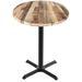 Holland Bar Stool 4 - Person Bar Outdoor Table Metal in Brown | 42 H x 30 W x 30 D in | Wayfair OD211-3042BWOD30RRustic
