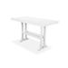 POLYWOOD® Nautical Trestle 38" x 73" Bar Outdoor Table Plastic in White | 42 H x 73 W x 38.5 D in | Wayfair PLB83-T2L1WH