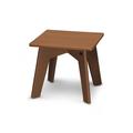 POLYWOOD® Riviera Modern Outdoor Side Table Plastic in Brown | 15 H x 16.75 W x 16.75 D in | Wayfair CTMX17TE