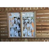 VIMA 4 ft. H x 2 ft. W Bamboo Tree Engraved PVC Fence Panel Vinyl in White | 48 H x 24 W x 0.5 D in | Wayfair C2X412WH0008