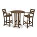 Trex Outdoor Monterey Bay 3-Piece Round Bar Set Plastic in Brown | Wayfair TXS134-1-TH