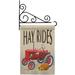 Breeze Decor Hay Rides 2-Sided Polyester 18.5 x 13 in. Flag Set in Brown/Red | 18.5 H x 13 W x 1 D in | Wayfair BD-HA-GS-113075-IP-BO-03-D-US18-WA