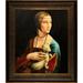 Vault W Artwork Lady w/ an Ermine' by Leonardo da Vinci - Picture Frame Painting Print on Canvas Canvas | 30.5" H x 26.5" W x 2" D | Wayfair