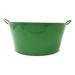 Rosalind Wheeler Overbey Galvanized Metal Pot Planter Metal in Green | 11 H x 22 W x 22 D in | Wayfair C696C2940ABD4EF4A76065799DBDA39F