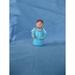 Trinx Loving Angel Holding Hands Resin in Blue/Brown/White | 3.625 H x 2 W x 2 D in | Wayfair 2DB845F487C44FBD8C651C62F3490E9D