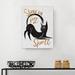 The Holiday Aisle® 'Glamoween Kitty III' - Wrapped Canvas Graphic Art Print Canvas in Black/Gray | 30 H x 20 W x 1.5 D in | Wayfair
