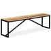 Trent Austin Design® Dining Bench Table Bench for Living Room Bedroom Solid Reclaimed Wood Metal in Black/Brown | 17.7 H x 63 W x 13.8 D in | Outdoor Dining | Wayfair