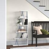 Corrigan Studio® Meira 57" H x 25" W Ladder Bookcase Wood in Blue | 57 H x 25 W x 7 D in | Wayfair 2DC70543BDB0481EB585F7BA284162FE