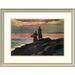 Vault W Artwork 'Sunset Saco Bay' by Winslow Homer Framed Painting Print Paper in Gray | 23 H x 30 W x 1.5 D in | Wayfair