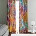 Latitude Run® Abstract Semi-Sheer Curtain Panels Polyester | 82 H in | Wayfair 1F36248520AB4A609E90A7E3C90A5241