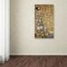 Vault W Artwork "Expectation 1905-09" by Gustav Klimt Painting Print on Wrapped Canvas Metal in Brown/Green | 32 H x 18 W x 2 D in | Wayfair