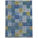 Bungalow Rose Dieugrand Straight Rectangular Chair Mat in Gray/White/Blue | 72 W x 48 D in | Wayfair 0057F2FAFD0C4F7FB1F34E609D1DF536