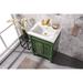 Breakwater Bay Malpass 24" Single Bathroom Vanity Set Wood/Ceramic in Green | 35 H x 24 W x 18 D in | Wayfair BFCFE3922C83489485E8F24836752CBA