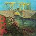 Vault W Artwork 'The Langlois Bridge at Arles,1888' by Vincent Van Gogh Painting Print on Wrapped Canvas in Blue/Green/Red | Wayfair MUS416CS