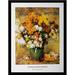 Vault W Artwork Museum Masters 'Bouquet Des Chrysanthemes' by Pierre- Auguste Renoir Framed Painting Print Paper in Orange/Yellow | Wayfair