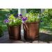 Williston Forge Maytown 2-Piece Steel Pot Planter Set Metal | 12 H x 12 W x 12 D in | Wayfair BB305E7A89DE436C9E359CC716BC9349