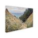 Vault W Artwork Road At La Cavee Pourville by Claude Monet - Print Fabric | 14 H x 19 W x 2 D in | Wayfair AA00661-C1419GG