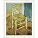 Vault W Artwork 'Van Gogh's Chair' by Vincent Van Gogh Painting Print Metal in Brown | 38 H x 32 W x 1 D in | Wayfair