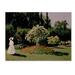 Vault W Artwork 'Woman In The Garden' Print on Wrapped Canvas in White/Black | 35 H x 47 W x 2 D in | Wayfair AA00693-C3547GG