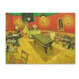 Vault W Artwork Night Caf? w/ Pool Table by Vincent Van Gogh - Print Fabric | 18 H x 24 W x 2 D in | Wayfair ALI10051-C1824GG