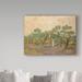 Vault W Artwork 'The Olive Pickers Saintremy' by Vincent Van Gogh Oil Painting Print on Wrapped Canvas in Brown/Green | Wayfair BL01924-C2432GG