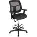 Inbox Zero Ergonomic Drafting Chair Upholstered/Metal in Black | 38 H x 26 W x 24.8 D in | Wayfair 7FFC4891E31448FCA48EBF28BA0C100D