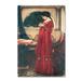 Vault W Artwork The Crystal Ball by John William Waterhouse - Print Fabric in White | 47 H x 30 W x 2 D in | Wayfair ALI10030-C3047GG