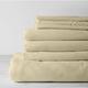 Kotton Culture 800 THREAD COUNT EGYPTIAN COTTON Double Size 4-piece Sheet Set With 48 cm Extra Deep Pocket Luxurious Thick Cotton Bed Sheet All Season Bedding - Royal Ivory