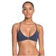 ROXY Women's Beach Classics Fixed Tri T-Back Bikini Top, Mood Indigo, Small