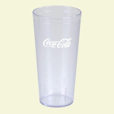 Carlisle 20 oz. SAN Plastic Stackable Tumbler in Clear with Coca Cola logo imprint (Case of 72)