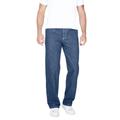 Men's Big & Tall Liberty Blues™ Loose-Fit Side Elastic 5-Pocket Jeans by Liberty Blues in Stonewash (Size 40 40)