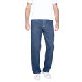 Men's Big & Tall Liberty Blues™ Loose-Fit Side Elastic 5-Pocket Jeans by Liberty Blues in Stonewash (Size 70 38)