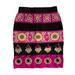 Anthropologie Skirts | Anthropologie Leifsdottir | Embroidered Skirt | Color: Black/Pink | Size: 4