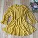 Zara Dresses | New Zara Chiffon Dress | Color: Gold/Yellow | Size: S