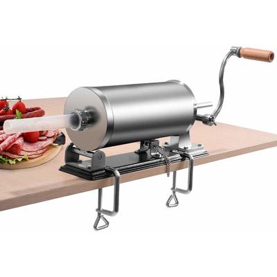 Costway - 3,6L Wurstfueller manuell, Wurstmaschine aus Edelstahl, Wurstfuellmaschine silber,