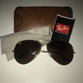 Ray-Ban Accessories | Authentic Ray Ban Aviators | Color: Brown/Gold | Size: Os