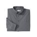 Men's Big & Tall KS Signature Wrinkle-Free Long-Sleeve Button-Down Collar Dress Shirt by KS Signature in Steel (Size 17 1/2 39/0)