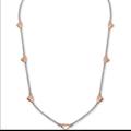 Giani Bernini Jewelry | 18k Rose Gold Sterling Heart Necklace New W Tag | Color: Gold/Silver | Size: Os