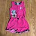 Disney Swim | Disney Terry Romper/Cover Up | Color: Black/Pink | Size: 7/8