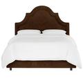 Kelly Clarkson Home Melodie Arched Border Upholstered Standard Bed Upholstered in Brown | 58 H x 62 W x 83 D in | Wayfair