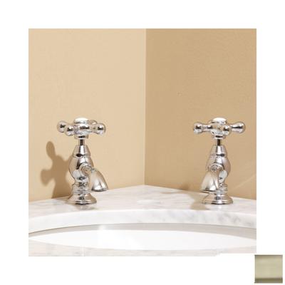 Randolph Morris Single Basin Taps - Metal Cross Handles RMB262MC-BN