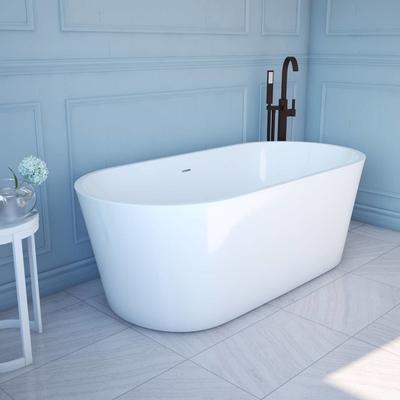 Randolph Morris Mia 67 Inch Freestanding Acrylic Soaking Tub - No Faucet Drillings RMBP03-ORB